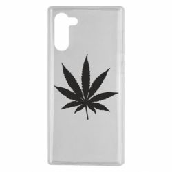 Чехол для Samsung Note 10 Листик марихуаны - PrintSalon