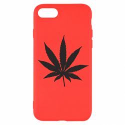 Чехол для iPhone SE 2020 Листик марихуаны - PrintSalon