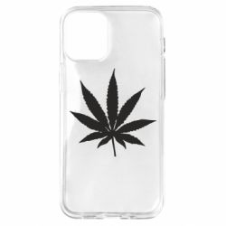 Чехол для iPhone 12 mini Листик марихуаны - PrintSalon