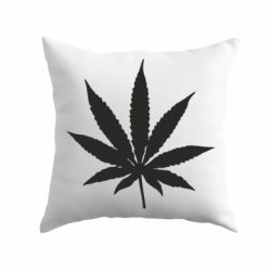Подушка Листик марихуаны - PrintSalon
