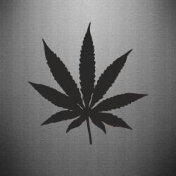 Наклейка Листик марихуаны - PrintSalon