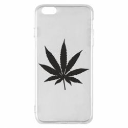 Чехол для iPhone 6 Plus/6S Plus Листик марихуаны - PrintSalon