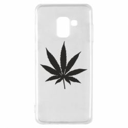 Чехол для Samsung A8 2018 Листик марихуаны