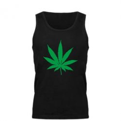 Мужская майка Листик марихуаны - PrintSalon