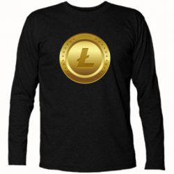 Футболка с длинным рукавом Litecoin coin - PrintSalon