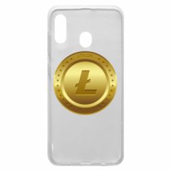 Чехол для Samsung A20 Litecoin coin - PrintSalon