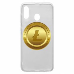 Чехол для Samsung A30 Litecoin coin - PrintSalon