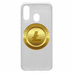 Чехол для Samsung A40 Litecoin coin - PrintSalon