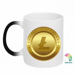 Чашка-хамелеон Litecoin coin - PrintSalon