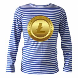 Тельняшка с длинным рукавом Litecoin coin - PrintSalon
