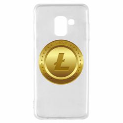Чехол для Samsung A8 2018 Litecoin coin - PrintSalon
