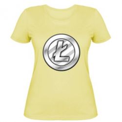 Женская футболка Litecoin - PrintSalon