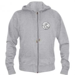 Мужское худи на молнии Litecoin - PrintSalon