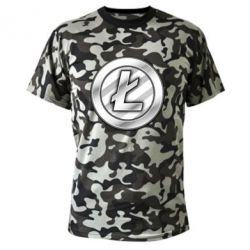 Камуфляжная футболка Litecoin - PrintSalon