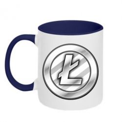 Чашка двухцветная 320ml Litecoin - PrintSalon