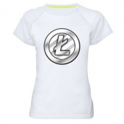 Женская футболка для спорта Litecoin - PrintSalon