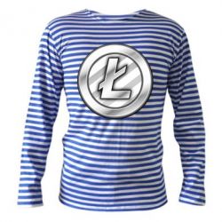 Тельняшка с длинным рукавом Litecoin - PrintSalon