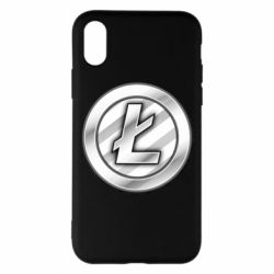 Чехол для iPhone X/Xs Litecoin - PrintSalon
