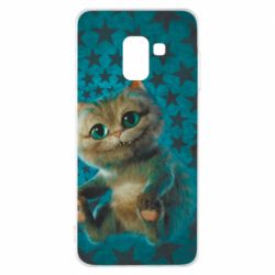 Чохол для Samsung A8 2018 Little cheshire kitten - PrintSalon