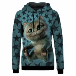 Жіноче 3D худі Little cheshire kitten