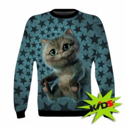 Дитячий 3D світшот Little cheshire kitten