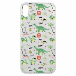 Чехол для iPhone Xs Max Little Dinosaurs - PrintSalon
