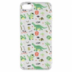 Чехол для iPhone5/5S/SE Little Dinosaurs - PrintSalon