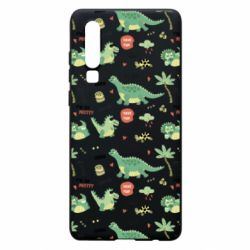 Чехол для Huawei P30 Little Dinosaurs - PrintSalon