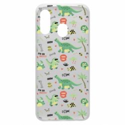 Чехол для Samsung A40 Little Dinosaurs - PrintSalon