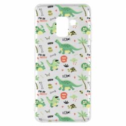 Чехол для Samsung A8 2018 Little Dinosaurs - PrintSalon
