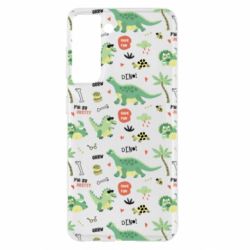 Чехол для Samsung S21 Little Dinosaurs - PrintSalon