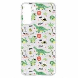Чехол для Samsung S21+ Little Dinosaurs - PrintSalon