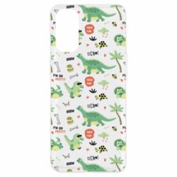 Чехол для Oppo Reno 4 Little Dinosaurs - PrintSalon