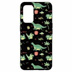 Чехол для Oppo Reno 5 4G Little Dinosaurs - PrintSalon