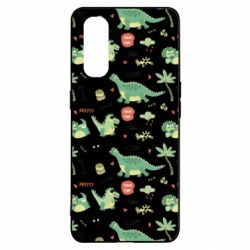 Чехол для Oppo Find X2 Little Dinosaurs - PrintSalon