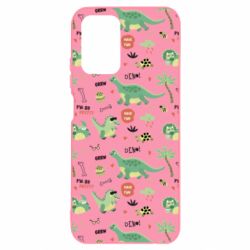 Чехол для Xiaomi Redmi Note 10 Little Dinosaurs - PrintSalon