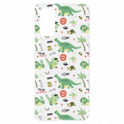 Чехол для Realme 7 Pro Little Dinosaurs