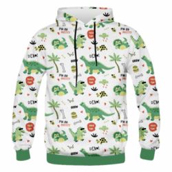 Мужское 3D худи Little Dinosaurs - PrintSalon