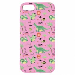 Чехол для iPhone SE 2022 Little Dinosaurs - PrintSalon