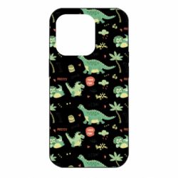 Чохол для iPhone 14 Pro Little Dinosaurs-PrintSalon Чохол для iPhone 14 Pro Little Dinosaurs