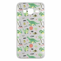 Чехол для Samsung J3 2016 Little Dinosaurs - PrintSalon