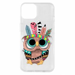 Чехол для iPhone 14 Little owl with feathers - PrintSalon