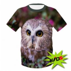 Детская 3D футболка Little owl - PrintSalon