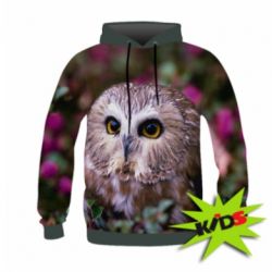 Детское 3D худи Little owl - PrintSalon