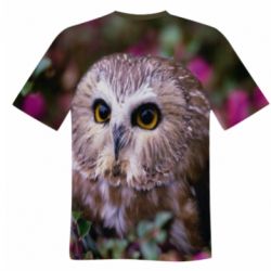 Мужская футболка 3D Little owl - PrintSalon