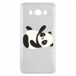Чехол для Samsung J7 2016 Little panda - PrintSalon