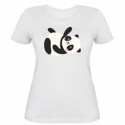 Женская футболка Little panda - PrintSalon
