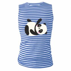 Майка-тельняшка Little panda - PrintSalon