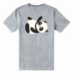 Мужская футболка премиум Little panda - PrintSalon