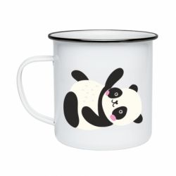 Кружка эмалированная Little panda - PrintSalon